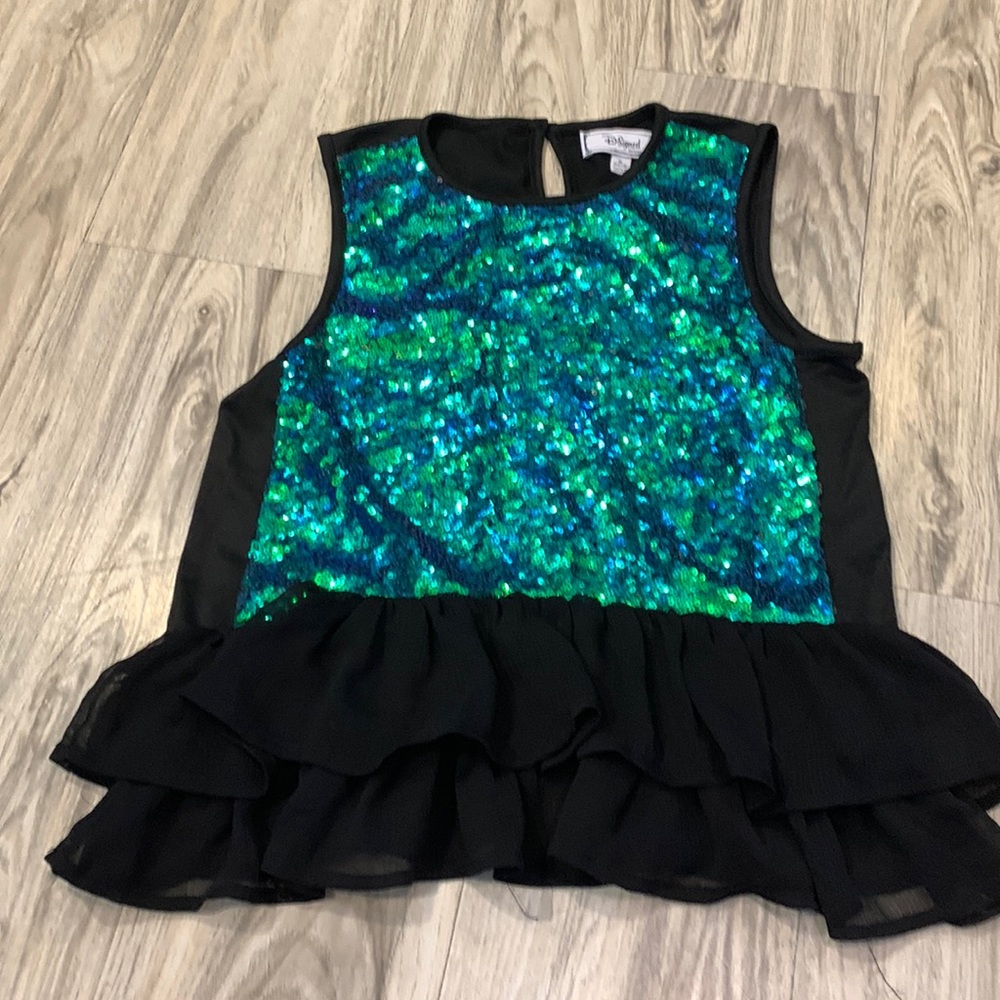 3/$6 Sequin peplum top